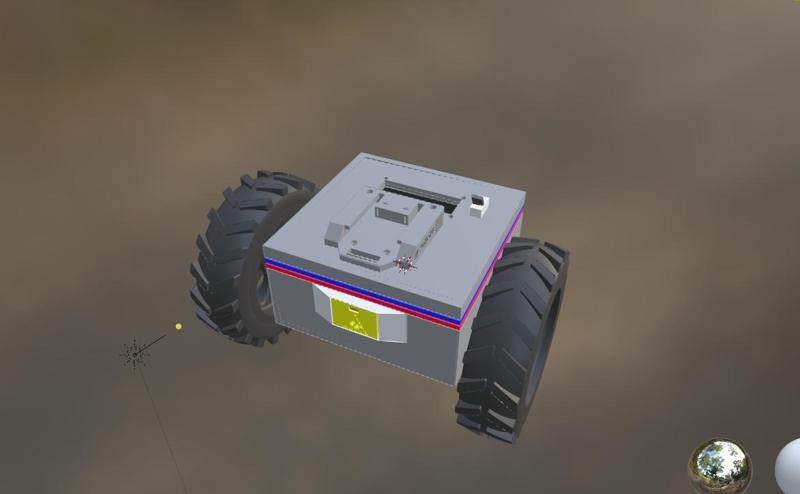 autonomous robot car with 20V parkside accu