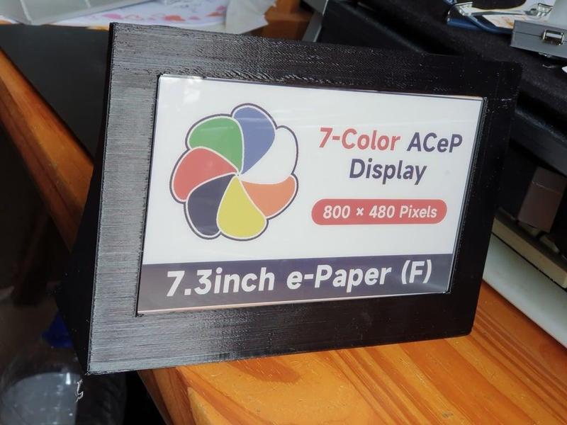 Frame for Waveshare 7.3inch ACeP 7-Color E-Paper E-Ink Display Module, 800×480 Pixels