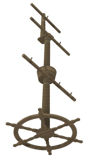 Ship's Mast Hangar Display for Fishing Lures