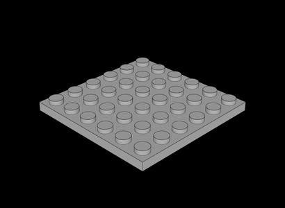 Lego Compatible (3958.dat) Plate  6 x  6