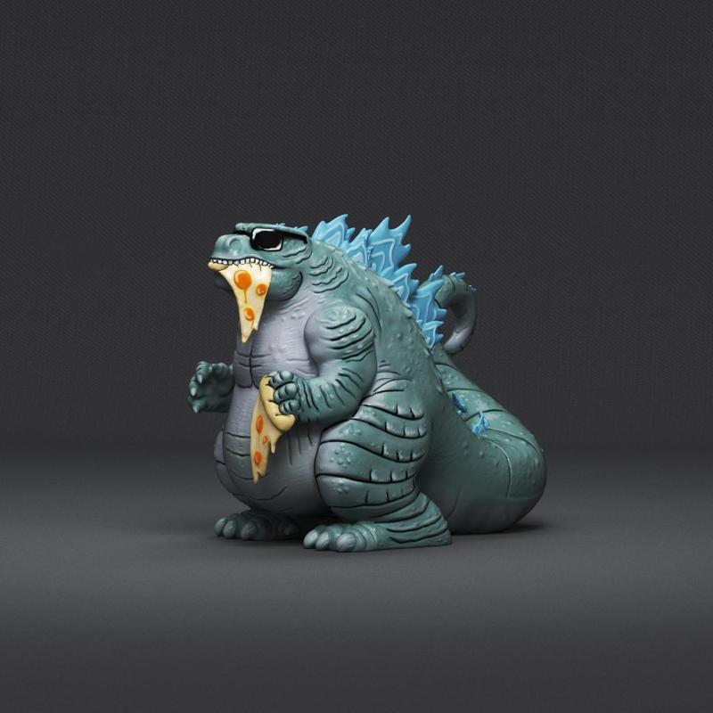 Godzilla graffiti -GODZILLAXKONG-.