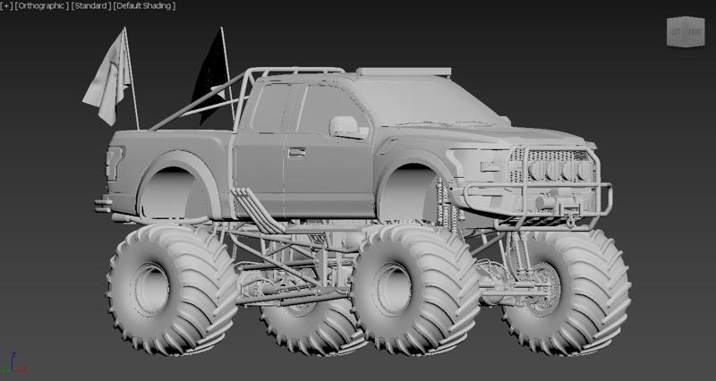 Ford F-150 Raptor Monster Truck 2019