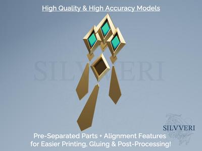 Kaveh Belt Piece Only for Cosplay - Genshin Impact - Instant Download STL Files for 3D Printing