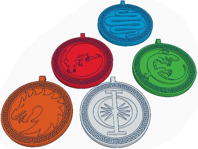 Ender's Game Army Logo Necklaces