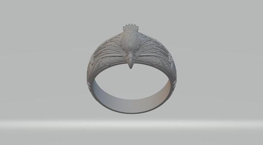 Eagle Ring 3D Model 3D print model