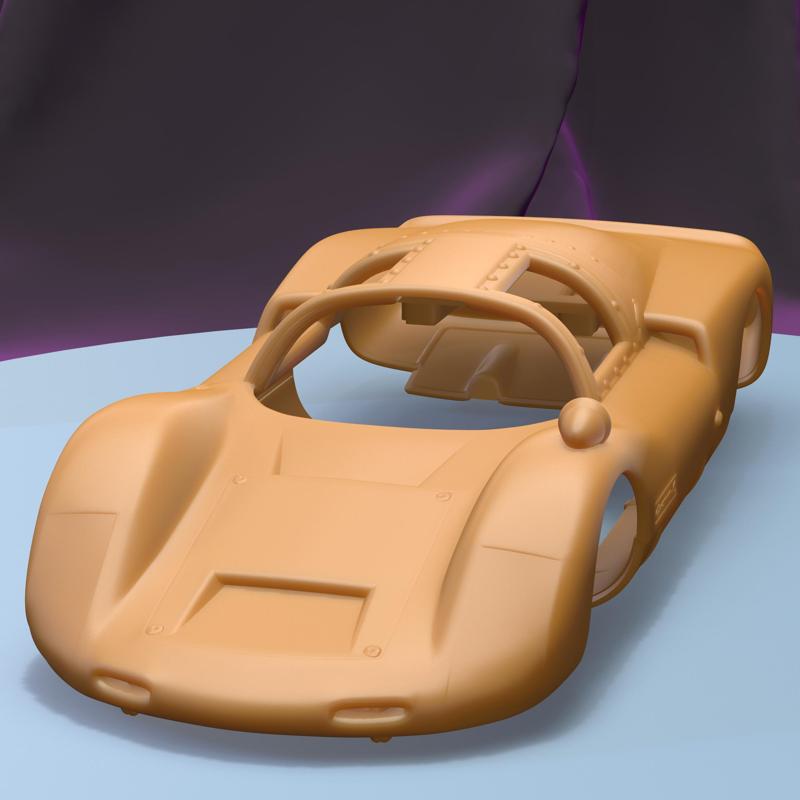 PORSCHE 906 CARRERA COUPE 1966  (1/24) printable car body