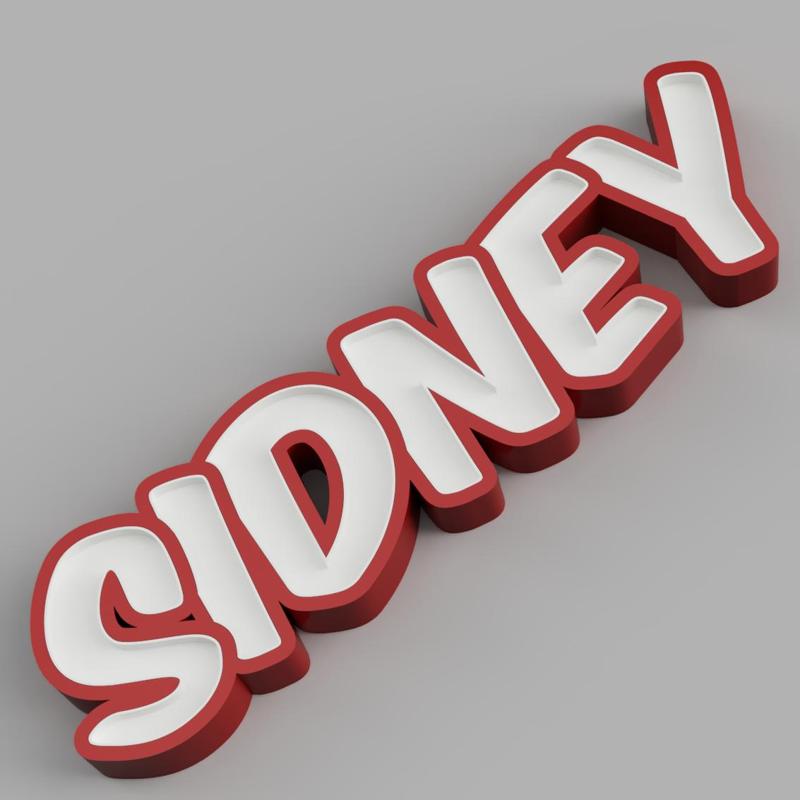 NAMELED SIDNEY - LED LAMP WITH NAME