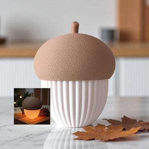 Ribbed acorn container (LED tealight compatible)