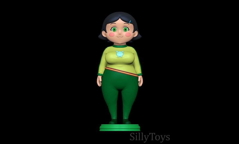 Ueshita Kamado with yolkian outfit