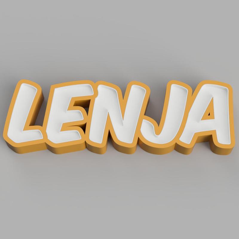 NAMELED LENJA - LED LAMP WITH NAME