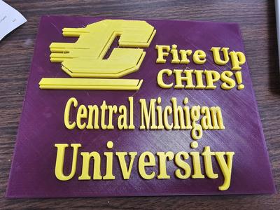 Central Michigan University Sign