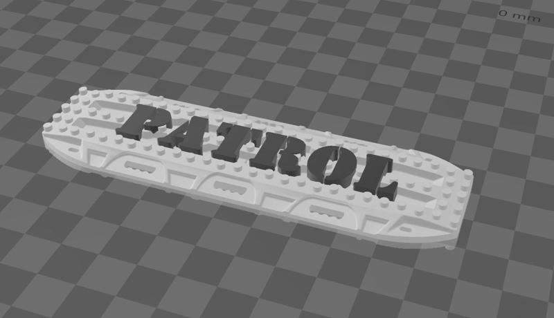 nissan patrol desensitizing plate 1/10