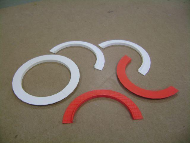 Half flange for bean bag game