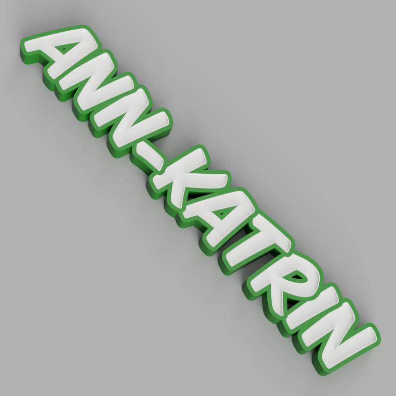 NAMELED ANN-KATRIN - LED LAMP WITH NAME