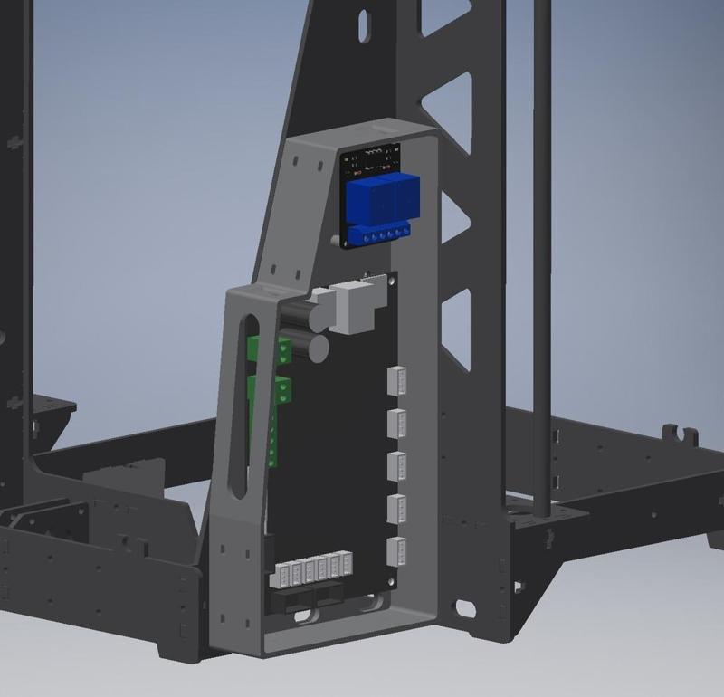 P3Steel Electronics Enclosure (MKS SBase 1.4 + 2 channel relay mounts)
