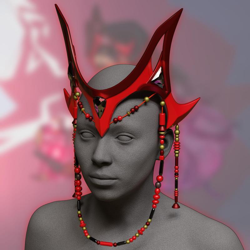 SCARLET WITCH Chaos Gown Tiara
