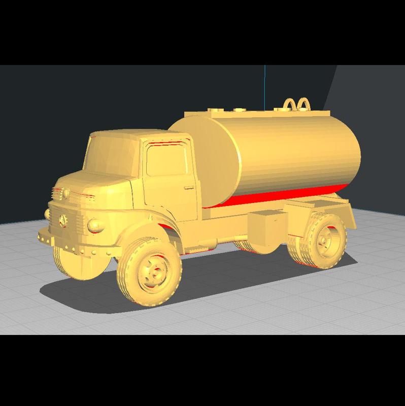 Truck 1114 tanker esc 1: 72 - army