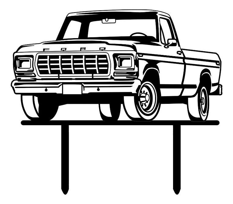 Cake Topper Adorno Torta - Camioneta Ford f100