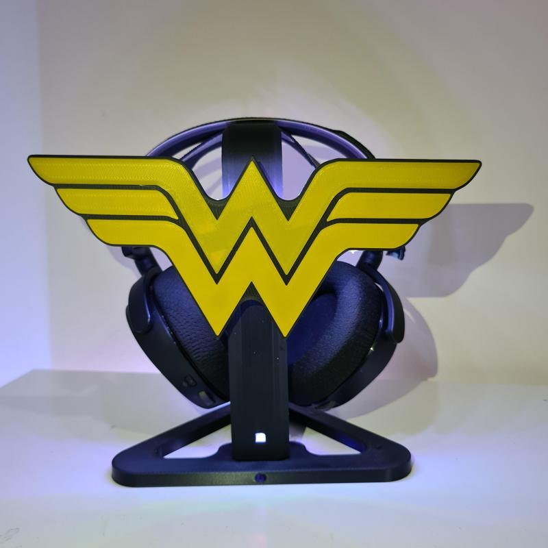 WONDER WOMAN GAMER HEADSET HOLDER |  AURICULARES STAND | HEADPHONE HOLDER