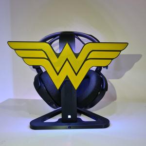 WONDER WOMAN GAMER HEADSET HOLDER |  AURICULARES STAND | HEADPHONE HOLDER