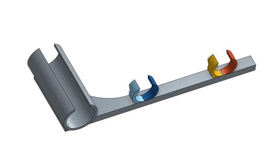 Razor holder for 2 pieces