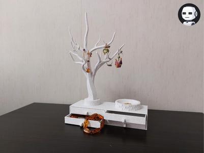 🌳 Jewelry Tree Organizer with 4 Drawers – Elegant 3D Printable Design