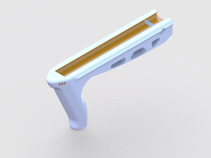 (JRC-IFG5) INCLINED FRONT GRIP - "STILETTO"