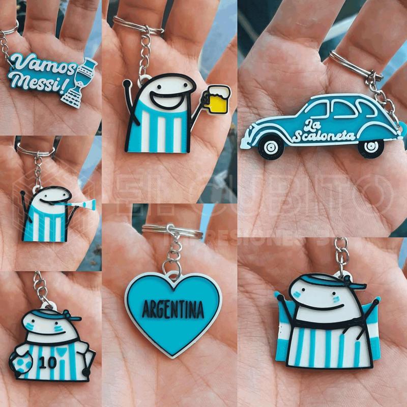 Flork Argentina World Cup Scaloneta Key Rings