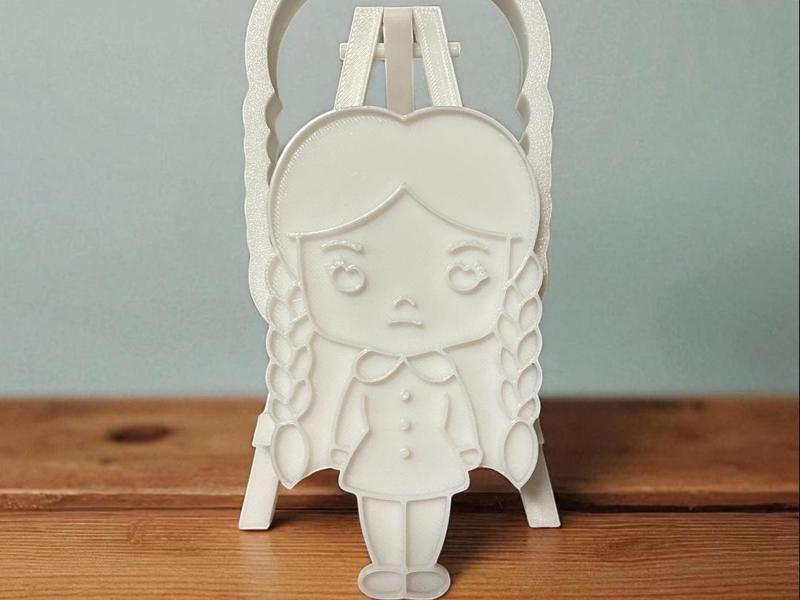 Wednesday Addams - cookie cutter + stamp