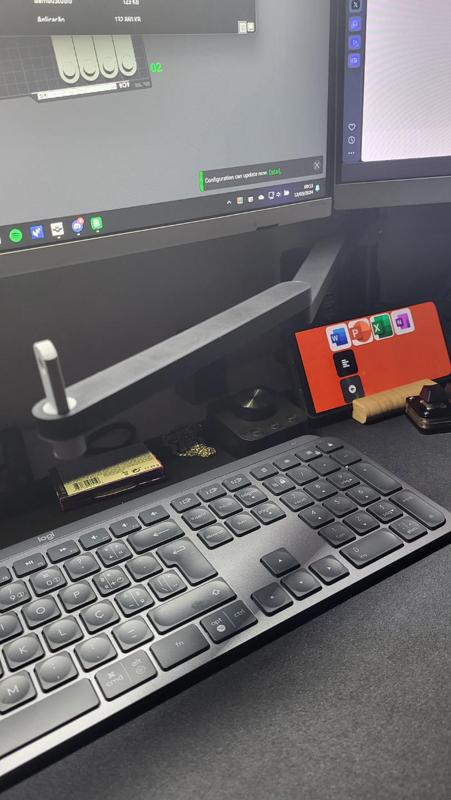 under monitor microphone arm