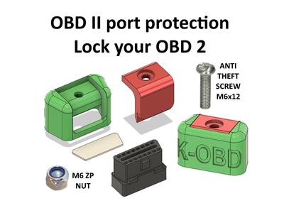 OBD II  2 port protection CAN line secure blockbox