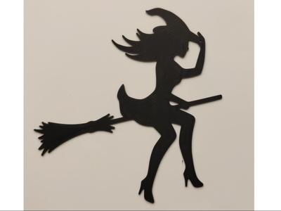 Halloween decoration - witch sticker