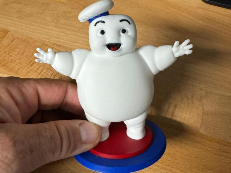 Mini Stay Puft Marshmallow Man-Happy