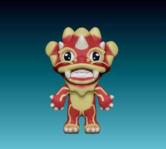 nian beast the Chinese dragon from stumble guys