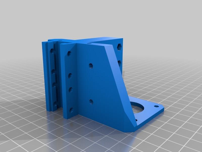 Prusa i3 compact extruder with 40mm fan mount