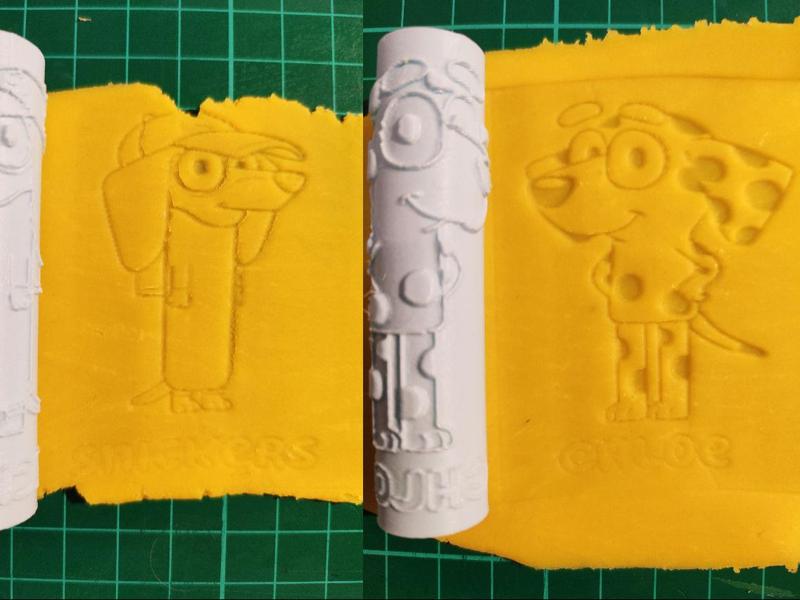 Chloe, Coco, & Snickers Play-Doh Rollers (Bluey)