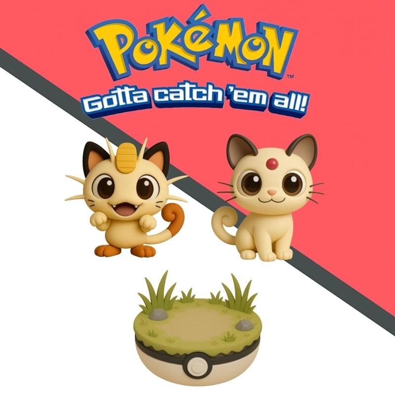 Pokemon Meowth evolution pack x 3 units
