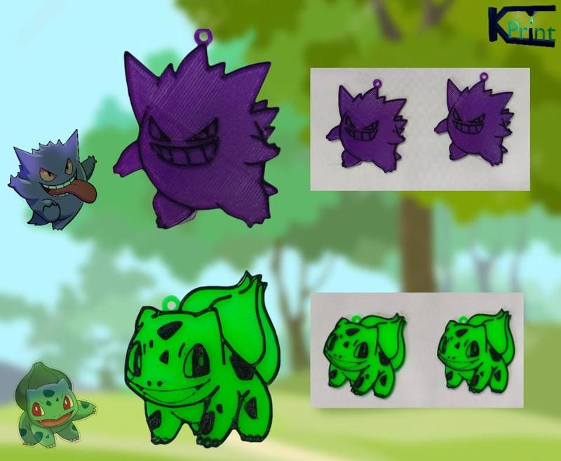 Pokemon: Balbasaur & Gengar