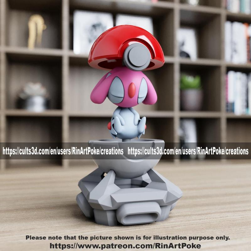 Mesprit in the pokeball from Pokemon