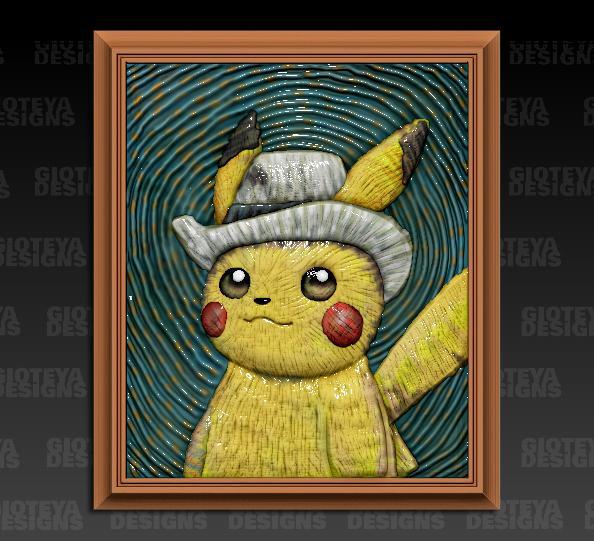 Pokemon Pikachu Van Gogh