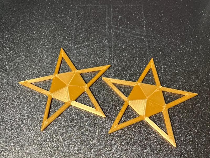 Star pentagon ornament