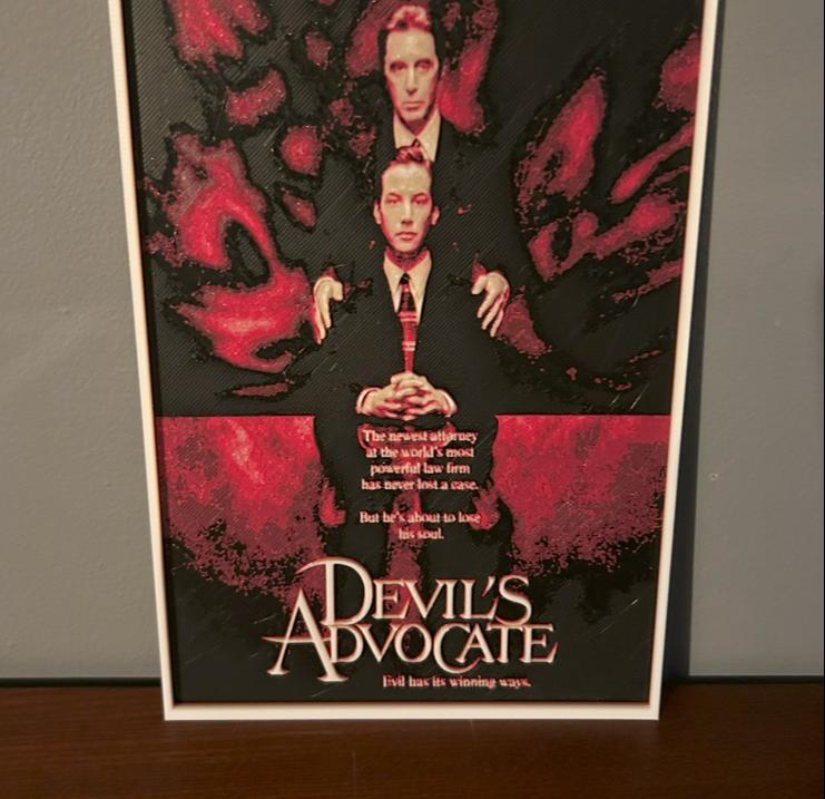 Hueforge Movie Poster - Devil's Avocate -