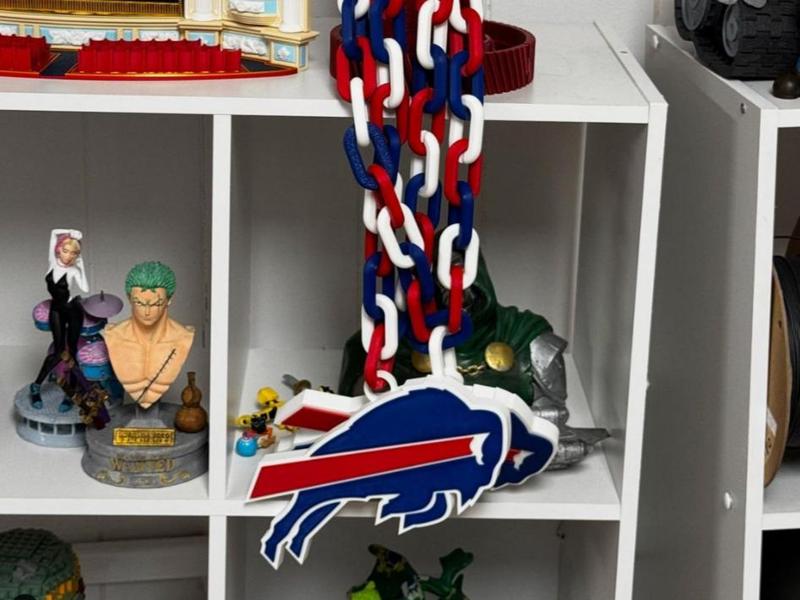 Buffalo Bills Necklace Badge