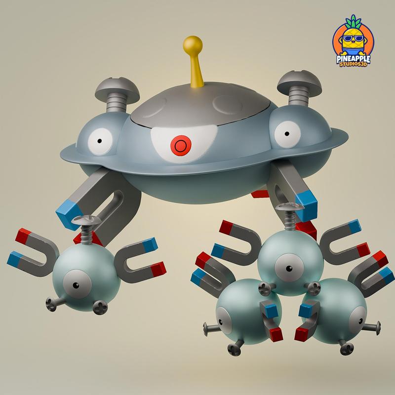 magnemite,magneton and magnezone pack