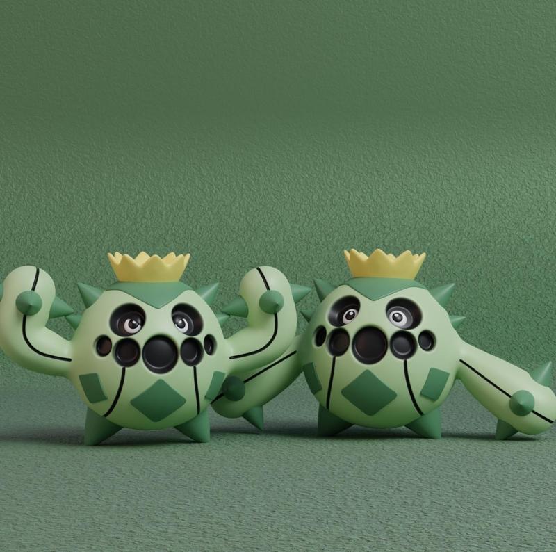 Pokemon - Cacnea with 2 poses