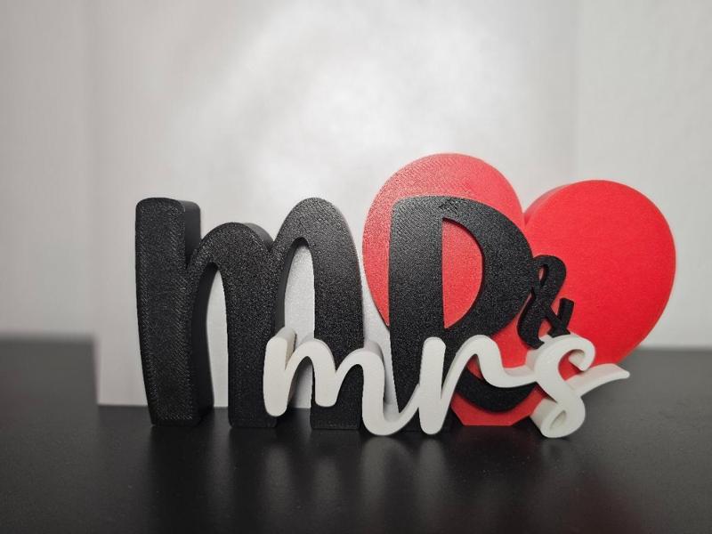 Mr & Mrs Wedding Card Holder 