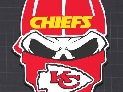 Kansas City Chiefs Skull Medallion