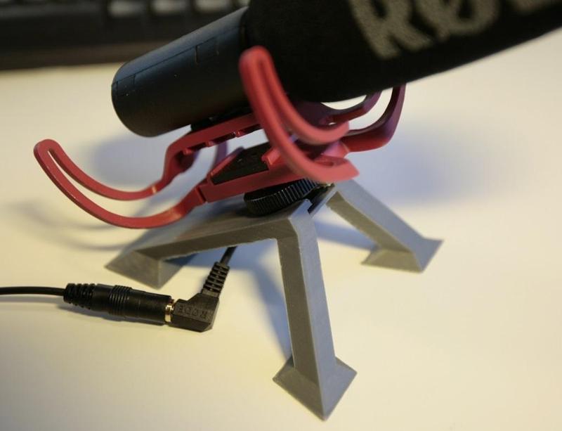 Hot shoe microphone mount