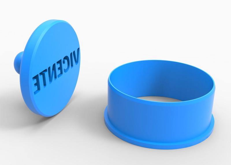 Cookie Cutter and Stamp - Name VICENTE