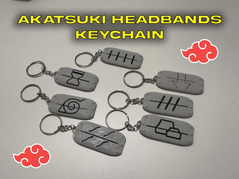 Akatsuki Headbands Keychain